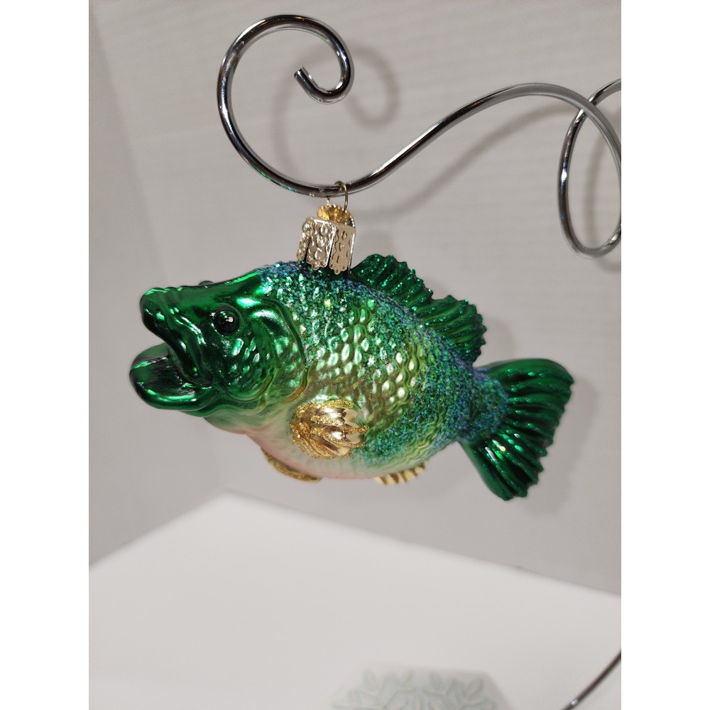 Old World‎ Christmas OWC glass big Bass fish Christmas Tree Ornament